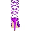 imageAllegra K Womens Lace Up Stiletto Heel Strappy SandalsPurple