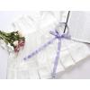 imageAllegra K Womens Long Self Tie Solid Color Ribbon Bowknot Neckwear Cosplay Elegant Neck BowtieLight Purple