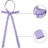 imageAllegra K Womens Long Self Tie Solid Color Ribbon Bowknot Neckwear Cosplay Elegant Neck BowtieLight Purple