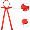 imageAllegra K Womens Long Self Tie Solid Color Ribbon Bowknot Neckwear Cosplay Elegant Neck BowtieRed