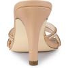 imageAllegra K Womens Open Toe Rhinestone Strappy Stiletto Heels Sandals Slip On Slip On MulesNude