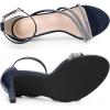 imageAllegra K Womens Open Toe Rhinestone Strappy Stiletto Heels SandalsNavy Blue