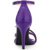 imageAllegra K Womens Open Toe Rhinestone Strappy Stiletto Heels SandalsPurple