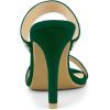imageAllegra K Womens Open Toe Stiletto Heel Rhinestone Mules Emerald Green Sandals 10 M US