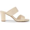 imageAllegra K Womens Opened Toe Block Heeled Slide SandalsBeige