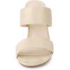 imageAllegra K Womens Opened Toe Block Heeled Slide SandalsBeige