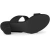 imageAllegra K Womens Opened Toe Block Heeled Slide SandalsBlack