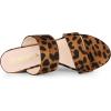 imageAllegra K Womens Opened Toe Block Heeled Slide SandalsLeopard