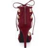 imageAllegra K Womens Platform Gladiator Strappy Open Toe Stiletto High Heel SandalsBurgundy