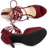 imageAllegra K Womens Platform Gladiator Strappy Open Toe Stiletto High Heel SandalsBurgundy