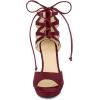 imageAllegra K Womens Platform Gladiator Strappy Open Toe Stiletto High Heel SandalsBurgundy