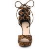 imageAllegra K Womens Platform Gladiator Strappy Open Toe Stiletto High Heel SandalsLeopard