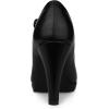 imageAllegra K Womens Platform Round Toe Ankle Strap Mary Jane Shoes Pump Stiletto Heel PumpsBlack