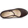 imageAllegra K Womens Platform Round Toe Ankle Strap Mary Jane Shoes Pump Stiletto Heel PumpsCoffee