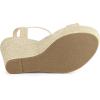 imageAllegra K Womens Platform Slingback Espadrille Wedge Heel SandalsBeige