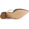 imageAllegra K Womens Pointed Toe Chunky Heel Dress Mules Brown Pumps 9 M US