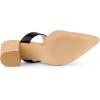 imageAllegra K Womens Pointed Toe Chunky Heel Dress Mules Khaki Pumps 5 M US