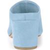 imageAllegra K Womens Pointed Toe Slip On Block Heel Slide Sky Blue Mules 65 M US