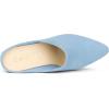 imageAllegra K Womens Pointed Toe Slip On Block Heel Slide Sky Blue Mules 65 M US
