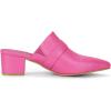 imageAllegra K Womens Pointed Toe Slip on Block Heel Sandals MulesPink