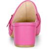 imageAllegra K Womens Pointed Toe Slip on Block Heel Sandals MulesPink