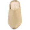 imageAllegra K Womens Pointed Toe Slip on Block Heel Slide MulesBeige