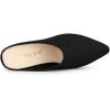 imageAllegra K Womens Pointed Toe Slip on Block Heel Slide MulesBlack