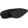 imageAllegra K Womens Pointed Toe Slip on Block Heel Slide MulesBlack