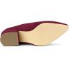 imageAllegra K Womens Pointed Toe Slip on Block Heel Slide MulesBurgundy