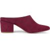 imageAllegra K Womens Pointed Toe Slip on Block Heel Slide MulesBurgundy