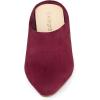 imageAllegra K Womens Pointed Toe Slip on Block Heel Slide MulesBurgundy