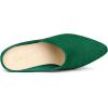 imageAllegra K Womens Pointed Toe Slip on Block Heel Slide MulesGreen
