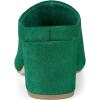 imageAllegra K Womens Pointed Toe Slip on Block Heel Slide MulesGreen