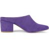 imageAllegra K Womens Pointed Toe Slip on Block Heel Slide MulesPurple