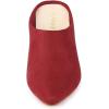 imageAllegra K Womens Pointed Toe Slip on Block Heel Slide MulesRed