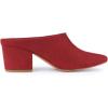 imageAllegra K Womens Pointed Toe Slip on Block Heel Slide MulesRed
