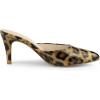 imageAllegra K Womens Pointed Toe Stiletto Heels Slide MulesLeopard