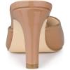 imageAllegra K Womens Pointed Toe Stiletto Heels Slide MulesNude