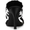 imageAllegra K Womens Polka Dots Stiletto Heel Slides SandalsBlack
