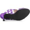 imageAllegra K Womens Polka Dots Stiletto Heel Slides SandalsPurple