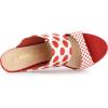 imageAllegra K Womens Polka Dots Stiletto Heel Slides SandalsRed