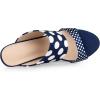 imageAllegra K Womens Polka Dots Stiletto Heel Slides SandalsRoyal Blue