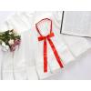 imageAllegra K Womens PreTied Adjustable String Bow Tie with Long Ribbon Solid Color Uniform BowtiesRed