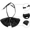 imageAllegra K Womens PreTied Neckties Bowknot Solid Adjustable Casual Uniform BowtieBlack