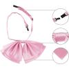imageAllegra K Womens PreTied Neckties Bowknot Solid Adjustable Casual Uniform BowtiePink