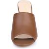 imageAllegra K Womens Slip on Block Heel Slide SandalsBrown