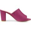 imageAllegra K Womens Slip on Block Heel Slide SandalsHot Pink
