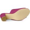 imageAllegra K Womens Slip on Block Heel Slide SandalsHot Pink
