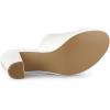 imageAllegra K Womens Slip on Block Heel Slide SandalsWhite
