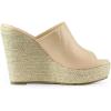 imageAllegra K Womens Slip on Platform Sandals Espadrilles Wedges Slides MulesBeige